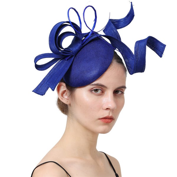 Women's Sinamay Kentucky Derby Pillbox Hats Fascinators With Headband