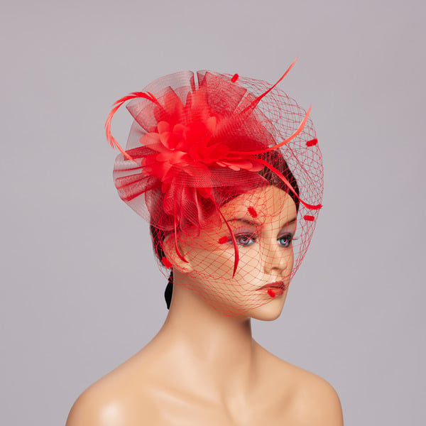 Women's Mesh With Faux Feather Flower Kentucky Derby Fascinators With Clip