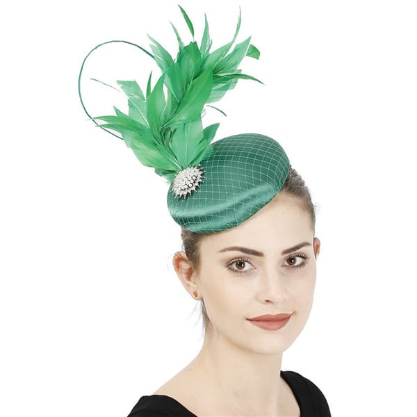 Women's Sinamay Kentucky Derby Pillbox Hats Fascinators With Clip