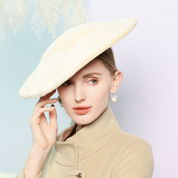 Women's Winter Special Occasion Saucer Hats Fascinators With Hair band