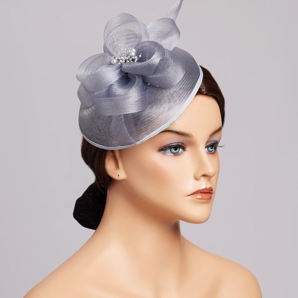 Mesh With Flower Kentucky Derby Fascinators With Clip