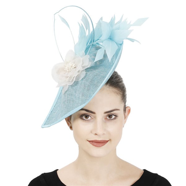 Women's Sinamay Kentucky Derby Saucer Hats Fascinators With Clip