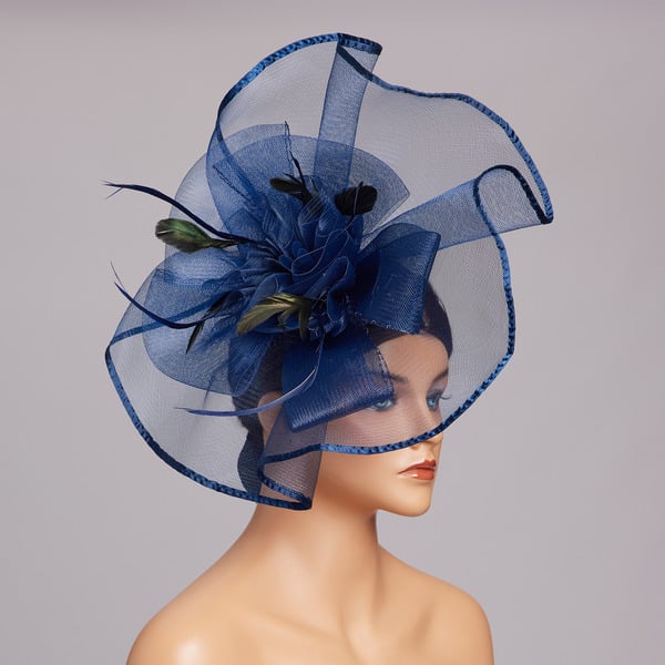 Women's Mesh With Faux Feather Flower Kentucky Derby Fascinators With Clip