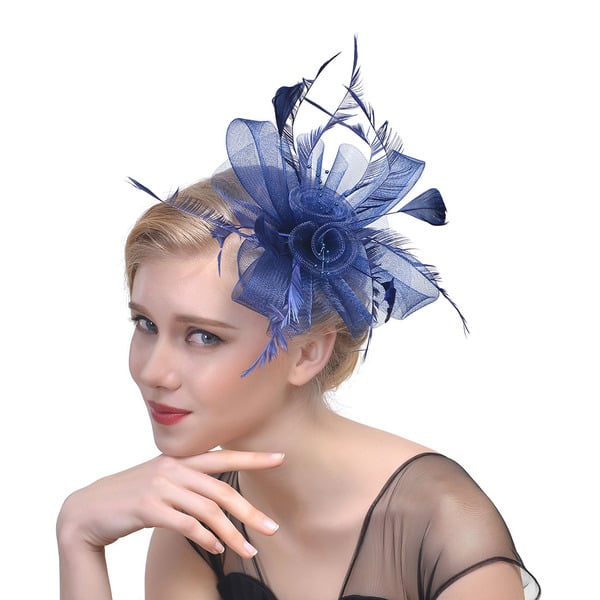 Women's Mesh With Faux Feather Flower Kentucky Derby Fascinators With Clip Headband