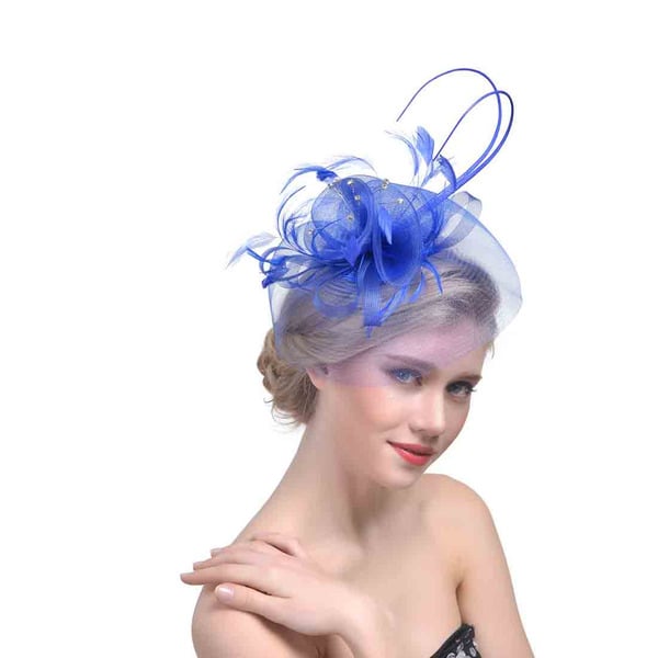 Women's Mesh With Faux Feather Rhinestone Kentucky Derby Fascinators With Clip Headband