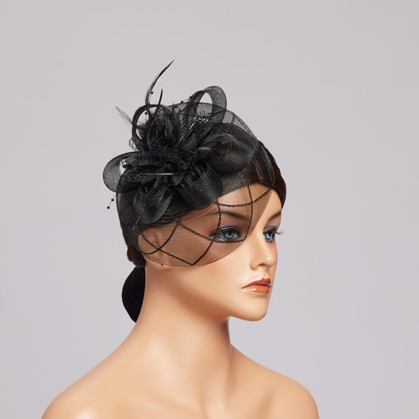 Women's Mesh With Faux Feather Flower Kentucky Derby Fascinators With Clip