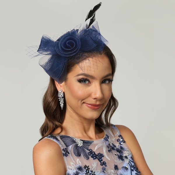 Elegant Flower Mesh Tea Party Cocktail Kentucky Derby Fascinators With Clip