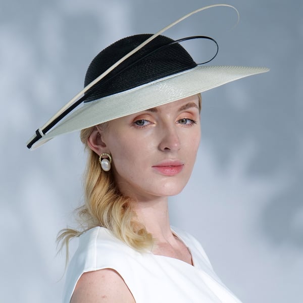 Women's Wide Brim Polyester Kentucky Derby Church Hats