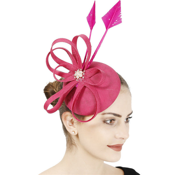 Women's Sinamay Kentucky Derby Pillbox Hats Fascinators With Clip