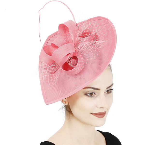 Women's Sinamay Kentucky Derby Saucer Hats Fascinators With Clip