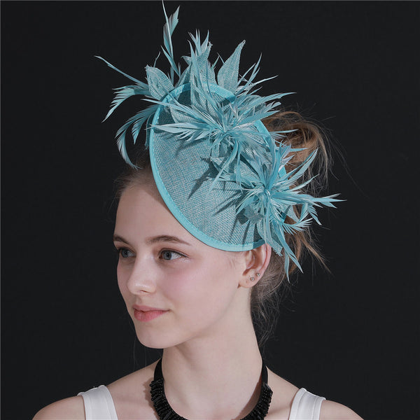 Women's Sinamay With Faux Feather Kentucky Derby Fascinators With Clip