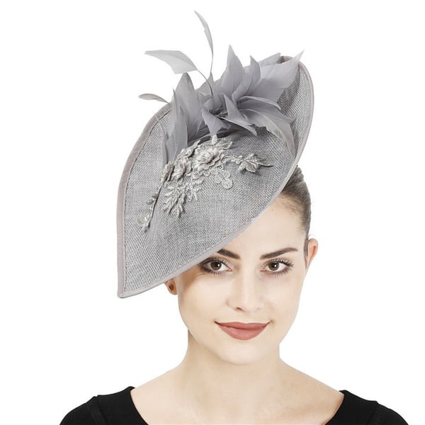 Women's Sinamay With Faux Feather Lace Kentucky Derby Fascinators With Clip