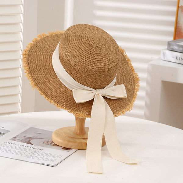 Women's Summer Straw With Bowknot Holiday Sun Hats Straw Hats