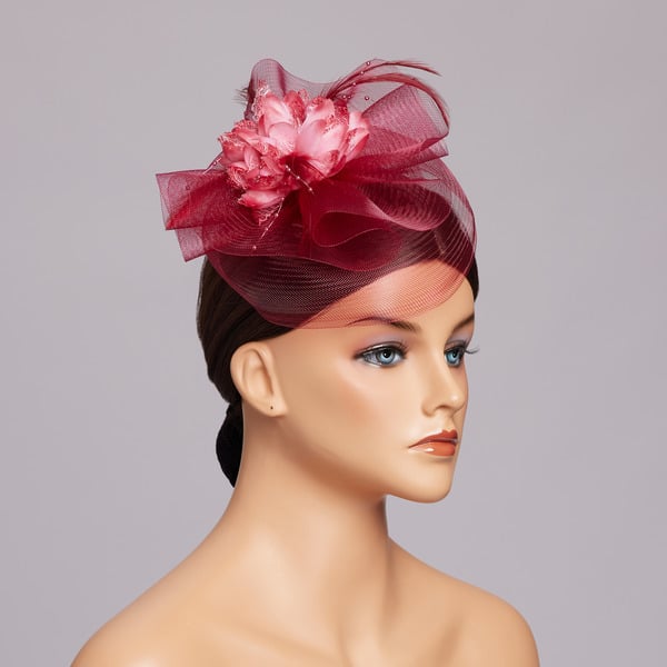 Women's Mesh With Faux Feather Flower Kentucky Derby Fascinators With Clip