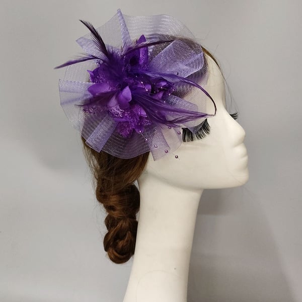 Women's Mesh With Faux Feather Flower Kentucky Derby Fascinators With Clip