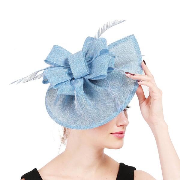 Women's Sinamay Kentucky Derby Saucer Hats Fascinators With Clip