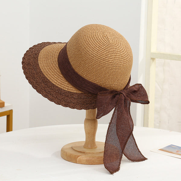 Women's Summer Straw With Bowknot Holiday Sun Hats Straw Hats