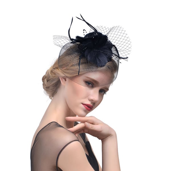 Women's Mesh With Faux Feather Flower Kentucky Derby Fascinators With Clip Headband