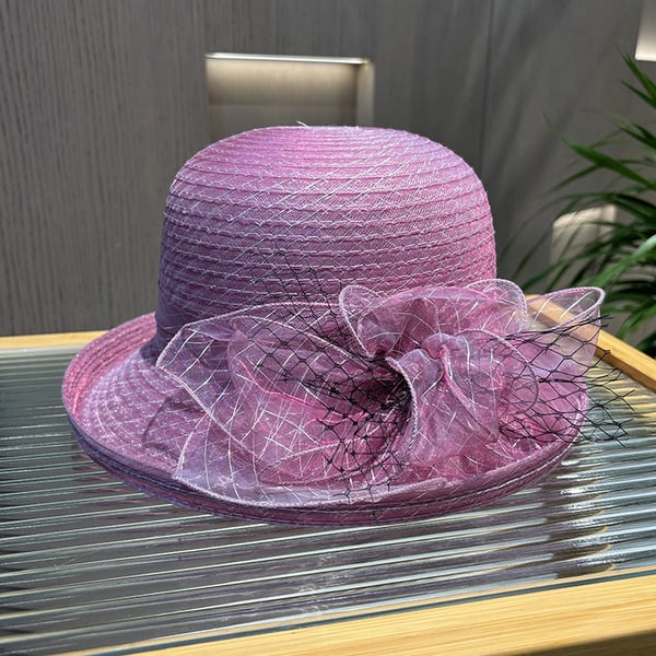 Women's Polyester Mesh With Bowknot Kentucky Derby Bowler Hats