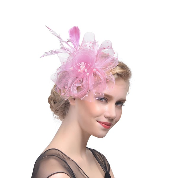 Women's Mesh With Faux Feather Polka Dot Kentucky Derby Fascinators With Clip Headband