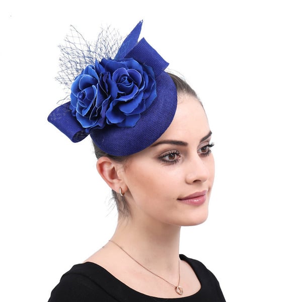 Women's Sinamay Kentucky Derby Pillbox Hats Fascinators With Clip