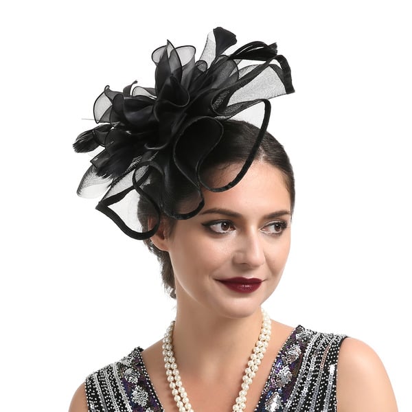 Women's Mesh With Faux Feather Flower Kentucky Derby Fascinators With Clip Headband